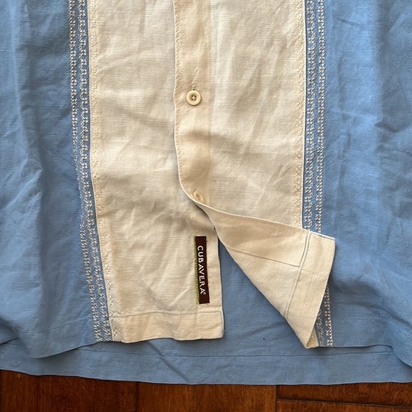 Cubavera Men's Standard Retro Color Block Short Sleeve Viscose Sz M - Picture 7 of 10